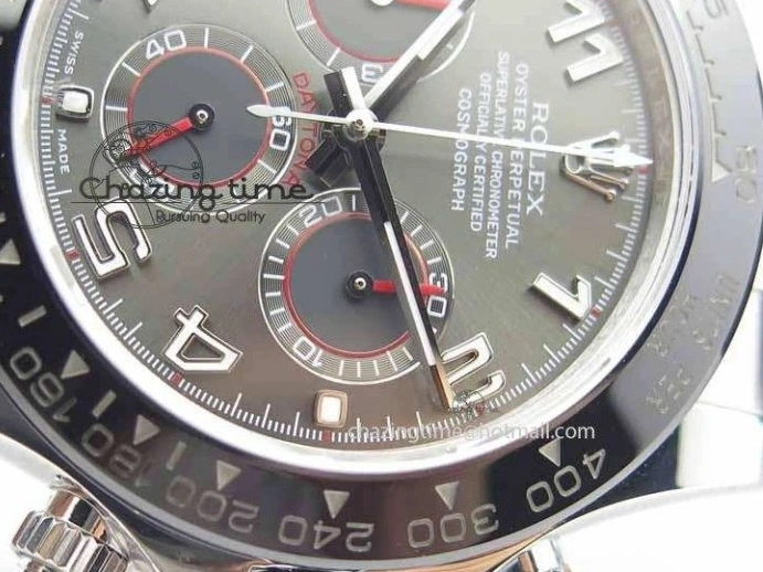 MiroTime 0129 RelaxedFit Daytona 116519LN 2016 Baselworld JH Best Edition Gray Dial On Rubber Strap A4130 (Free XS rubber strap) 3649